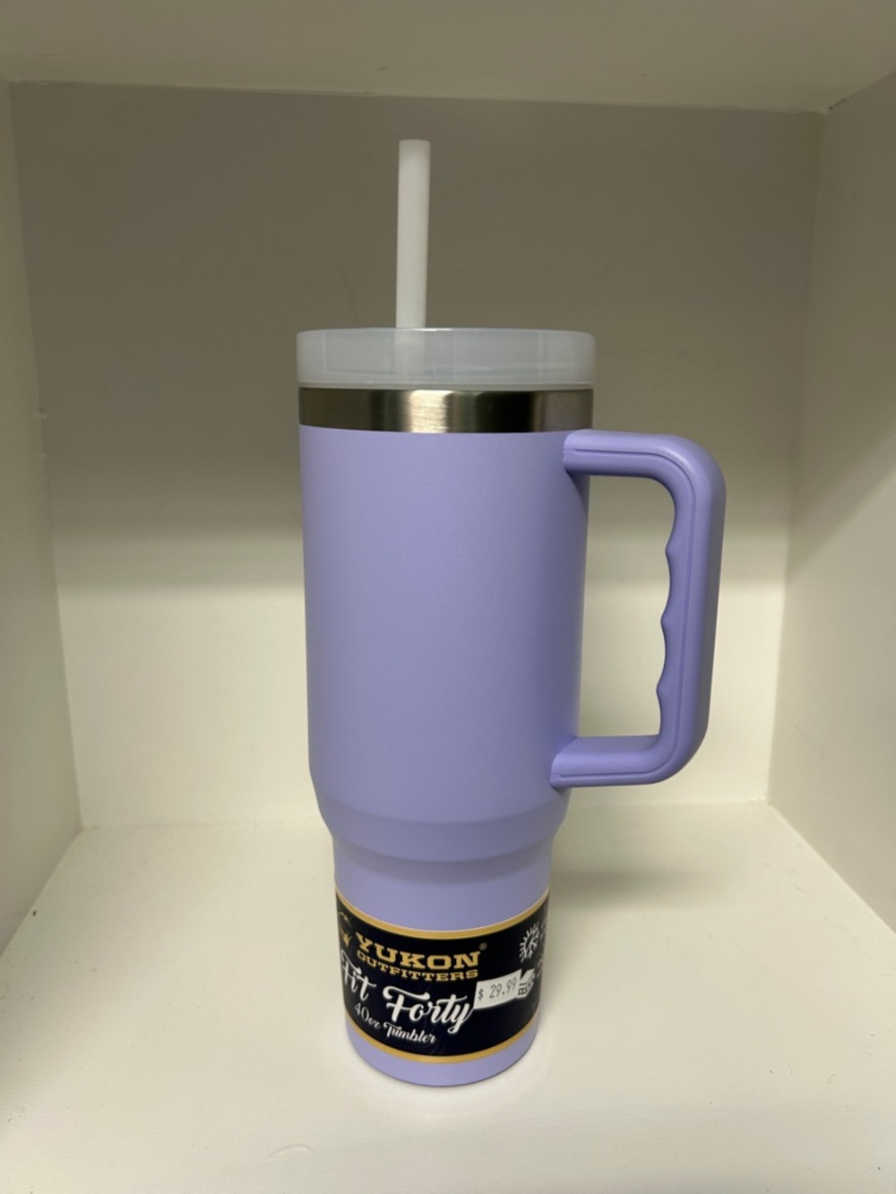 Yukon Outfitters Lavender 40 oz Travel Tumbler with Handle